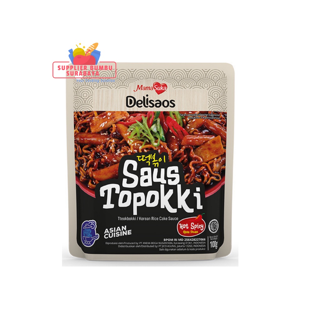 MamaSuka Delisaos Saus Topokki Tteokbokki Halal 100g