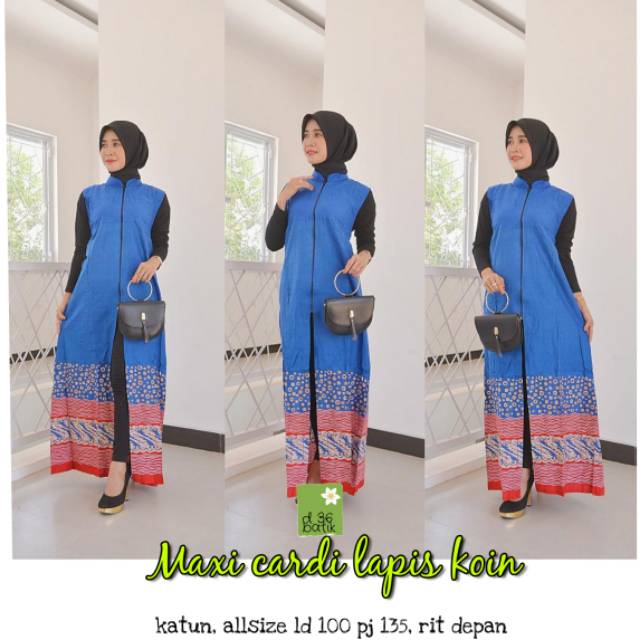 Long cardi murah kekinian katun halus Baju luar warna keren Muslim muslimah wanita cewek ibu modern kekinian elegan murah bolero vest rompi blazer klasik kasual remaja  busui obral sale diskon discount kondangan shope modis nagita outfit panjang