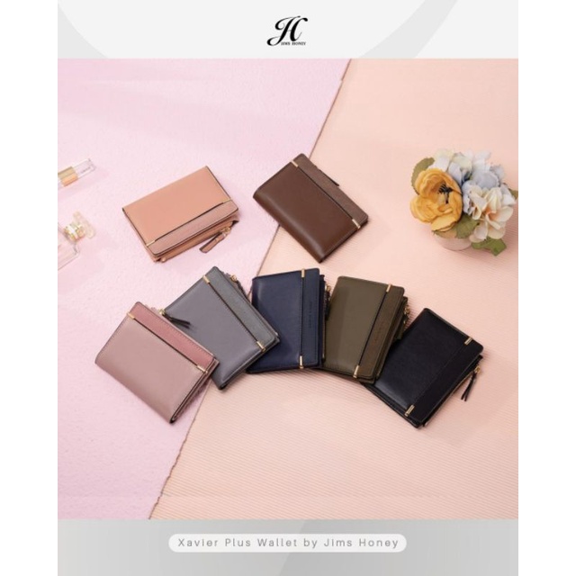 Xavier Wallet Jimshoney Original Dompet wanita lipat zavier kulit realpic bis cod official