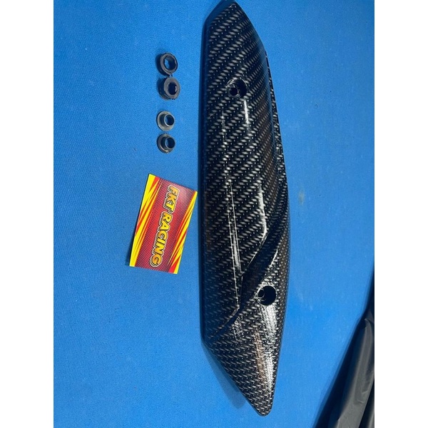 cover knalpot mio m3 carbon tutup knalpot motor mio m3 carbon