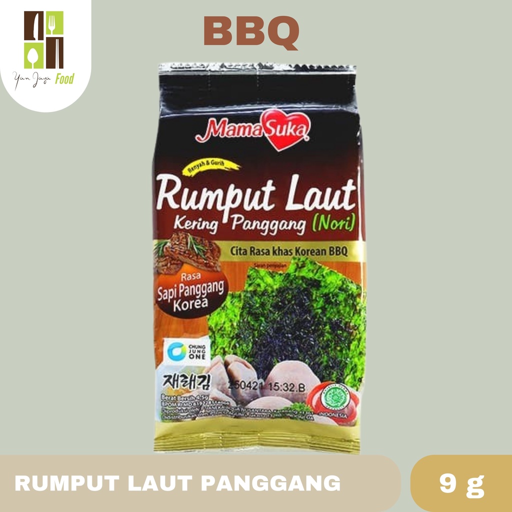 Rumput Laut Panggang Mamasuka Original / Pedas / Salted Egg / BBQ