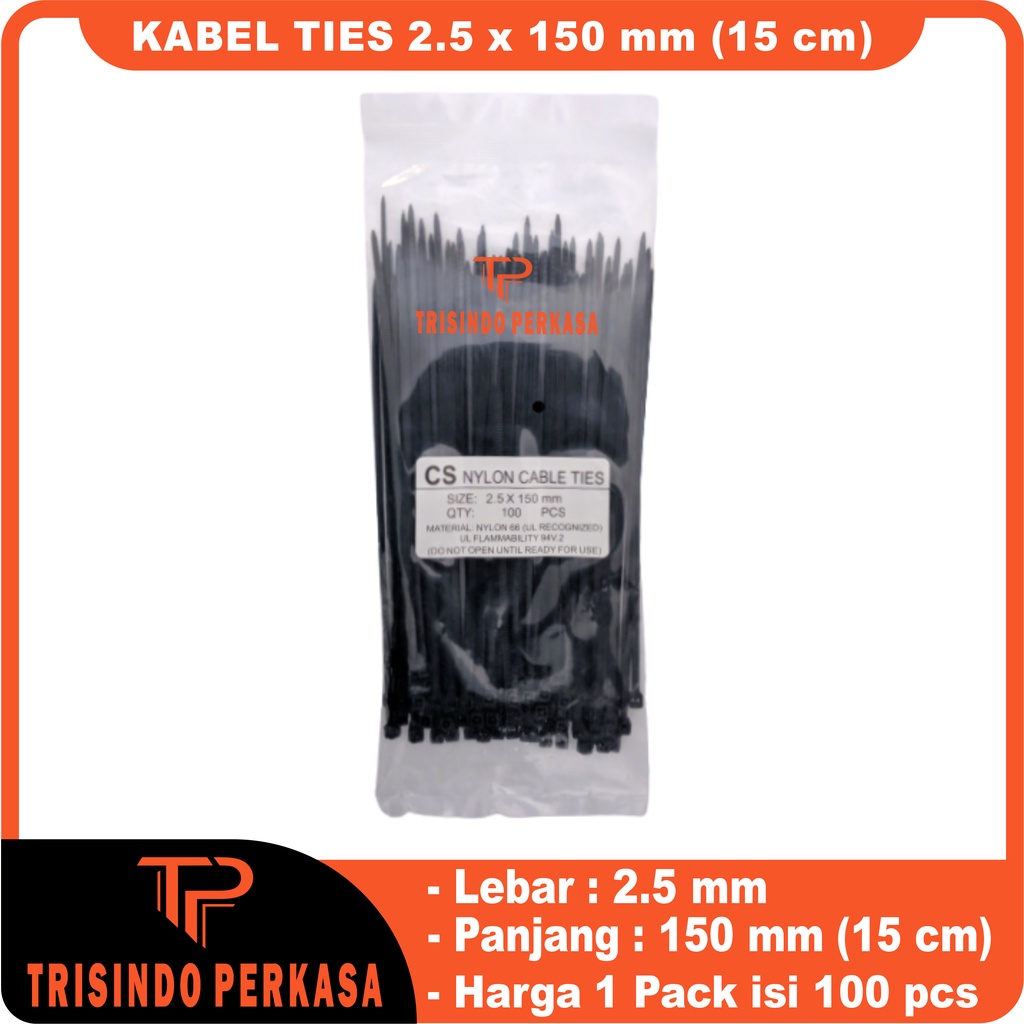 Kabel Ties Cable Tie 2.5 x 150mm (15cm)