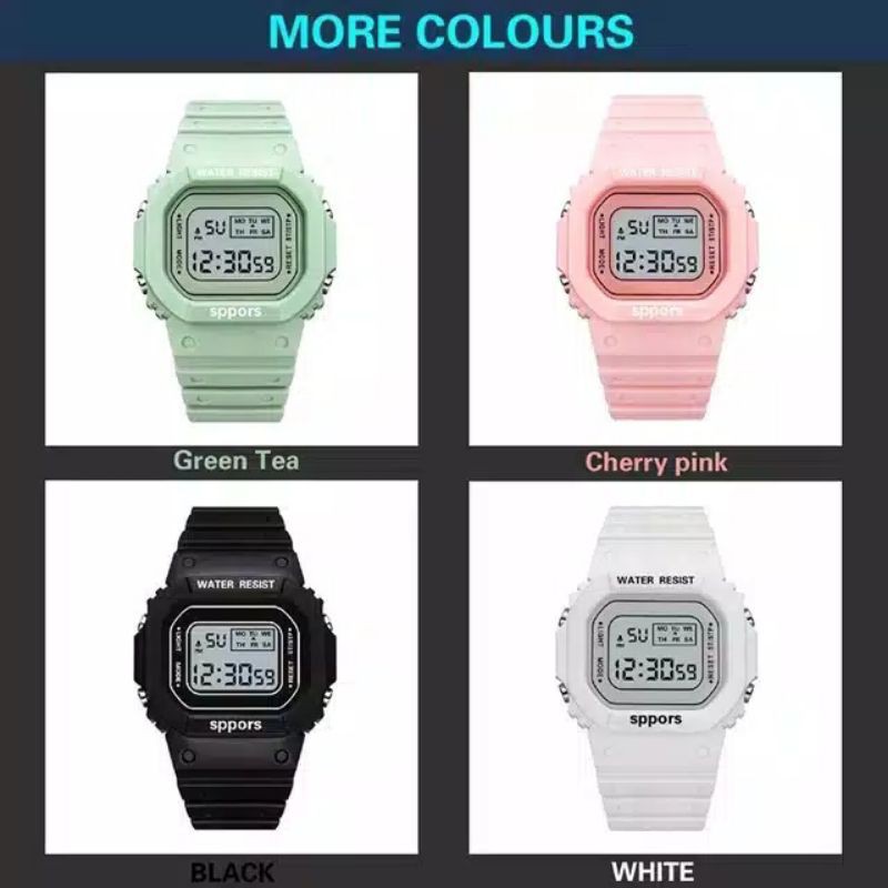 (G_W)Jam Tangan Wanita Fashion Korea Style Digital Sport LNR-1175