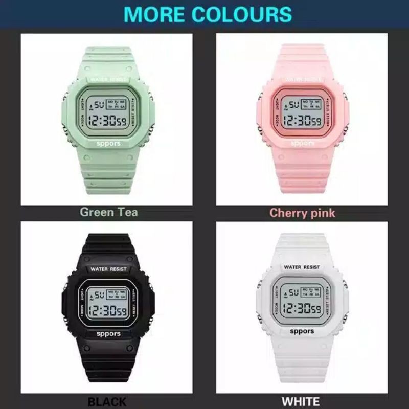 (G_W)Jam Tangan Wanita Fashion Korea Style Digital Sport LNR-1175