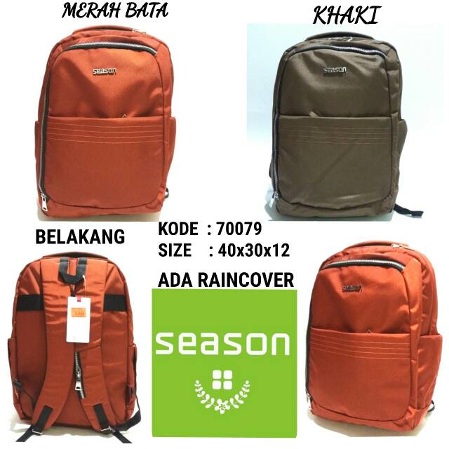 Tas backpack sekolah wanita original by season 70079 keren dan terbaru