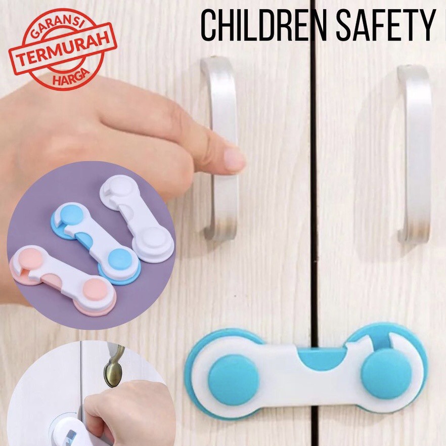 Kunci pengaman laci lemari kulkas / 3m adhesive child lock