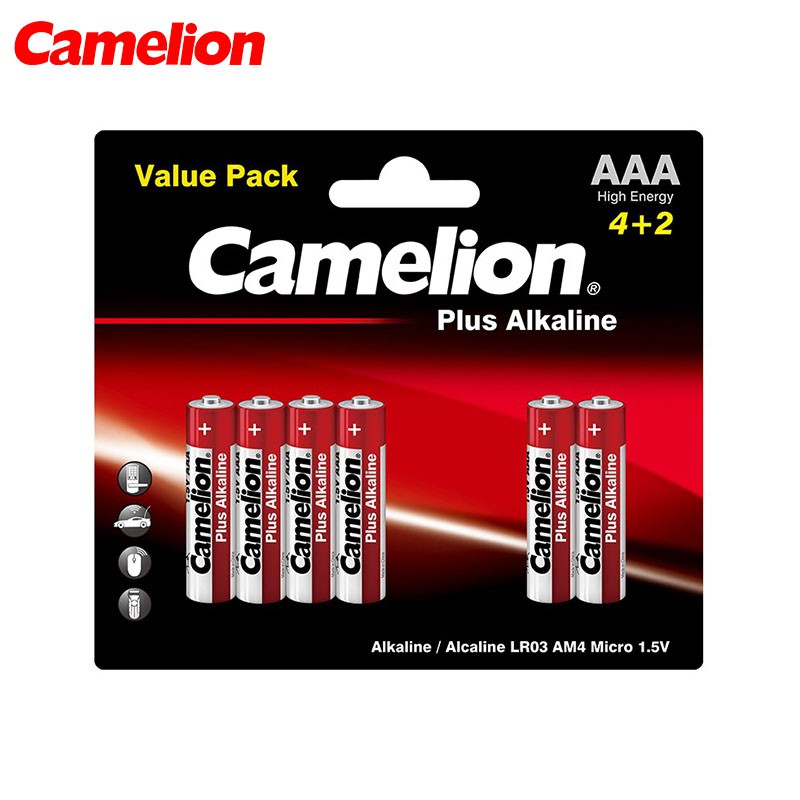 Camelion Baterai Alkaline AAA 4 + 2 | Baterai Alkaline A3