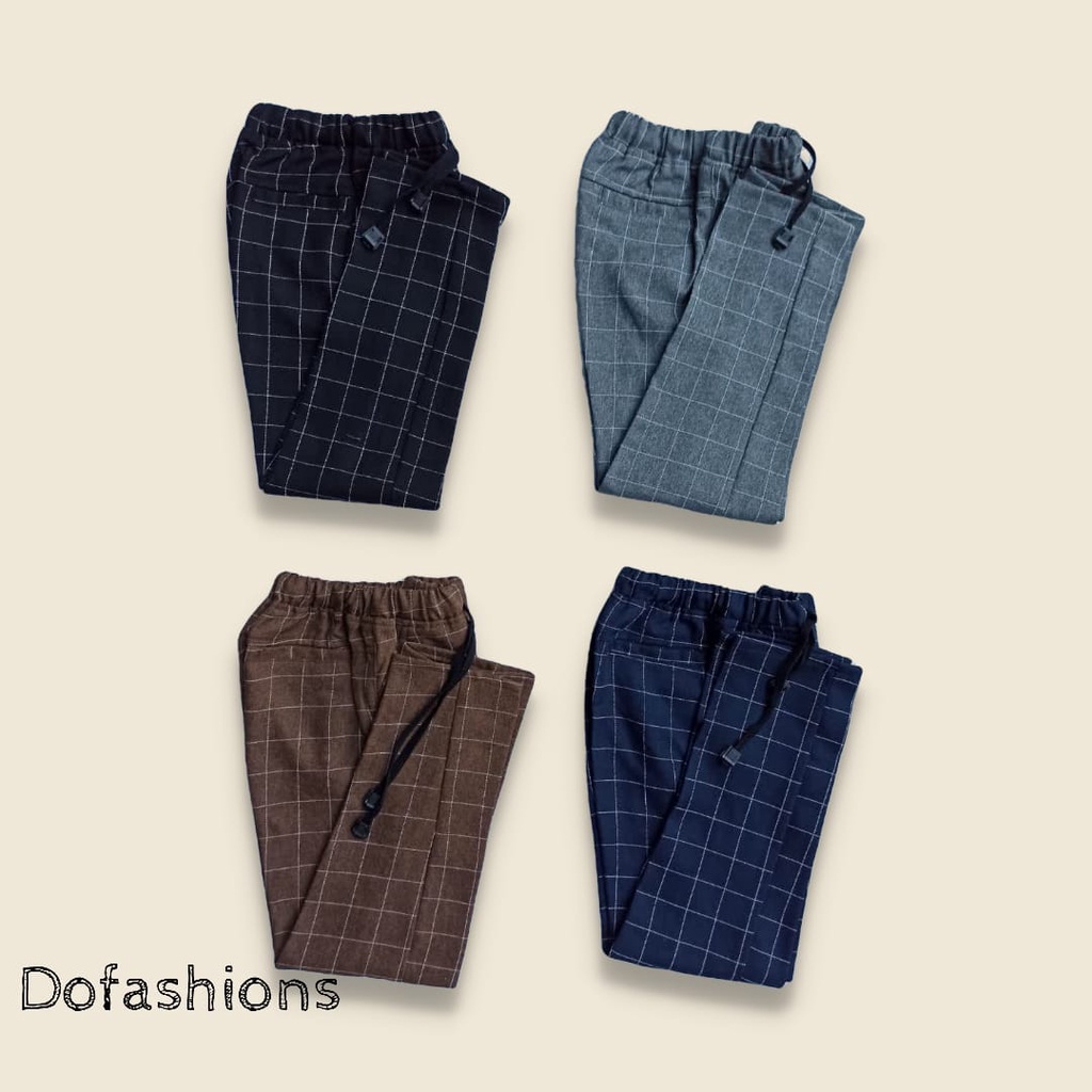 PAKET HEMAT ISI 4 PCS CELANA PANJANG TARTAN / CELANA KOTAK-KOTAK / TARTANPANT KIDS