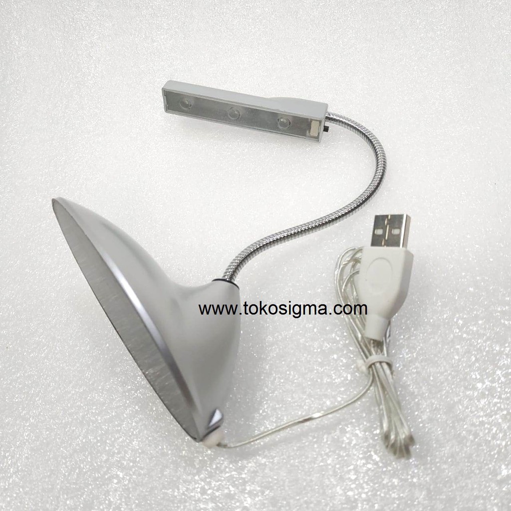 Lampu Meja Baca Belajar LED USB Leher Tekuk Sorot Tidur Desk Lamp 07A