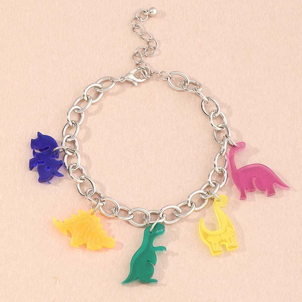 Needway Dinosaurus Gelang Hadiah Ulang Tahun Wanita Lucu Permen Warna Kartun Fashion Perhiasan