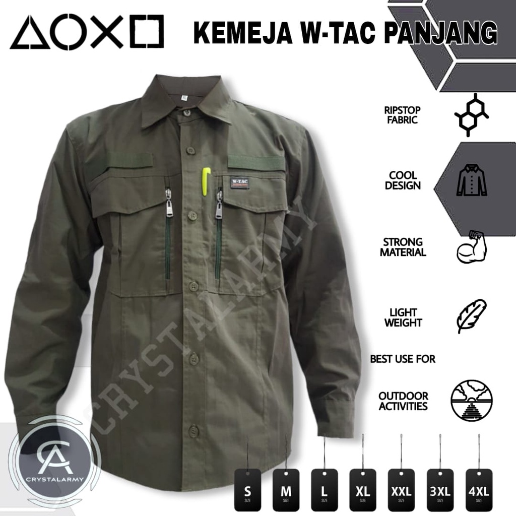 kemeja wtac big size/jumbo Baju Tactical Lapangan PDL