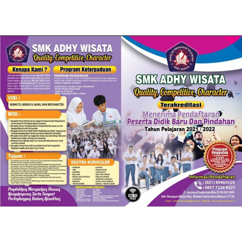 Brosur Paskibra Sekolah Ide Background Keren