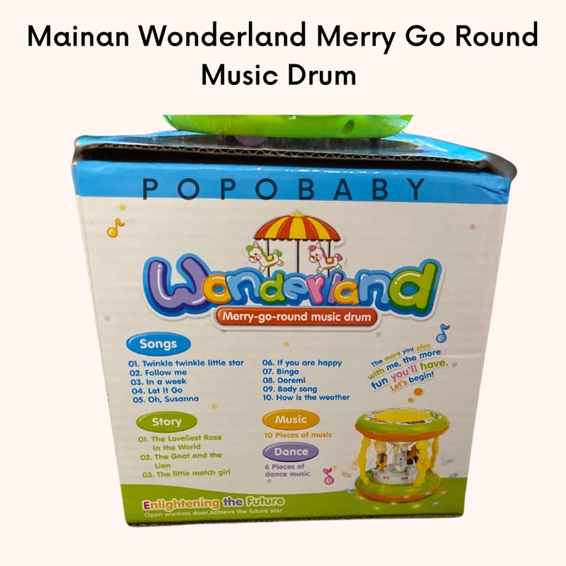 Mainan Wonderland Merry go round (Komedi Putar/Drum Bayi)