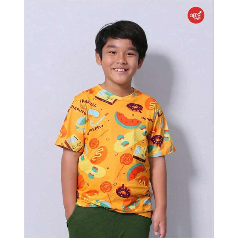 Kaos Afrakids Pendek AF300 &quot;Sharing is Wonderfull&quot;