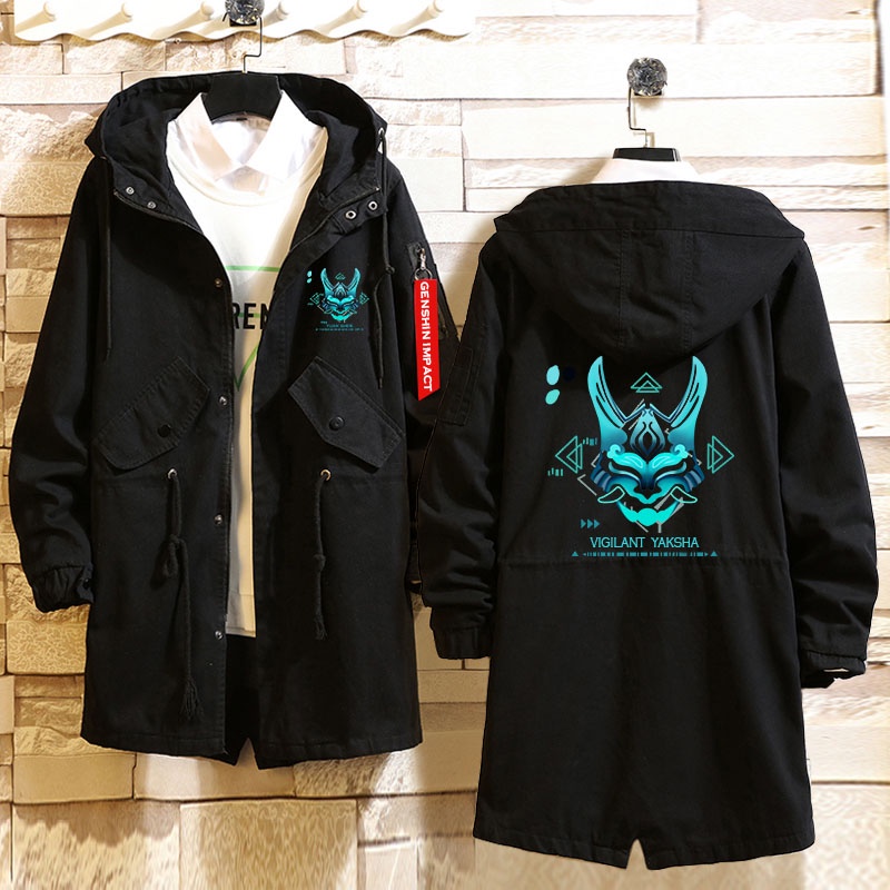 Vigilant Yaksha Jacket Parka Unisex Jaket Xiao Genshin Impact