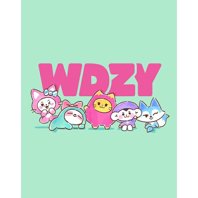 Gantungan kunci flanel karakter wdzy itzy
