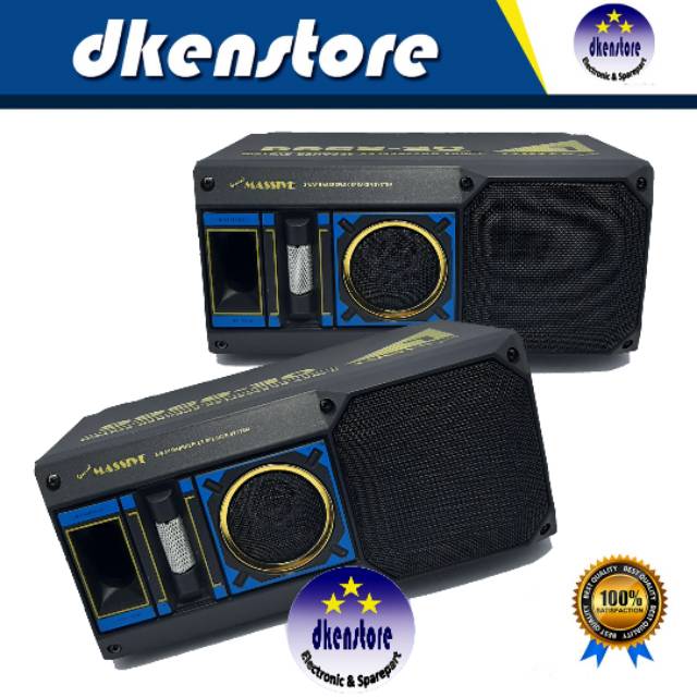 Speaker 4inch massive box pvc 3way sepasang spiker 4 inch 4&quot;