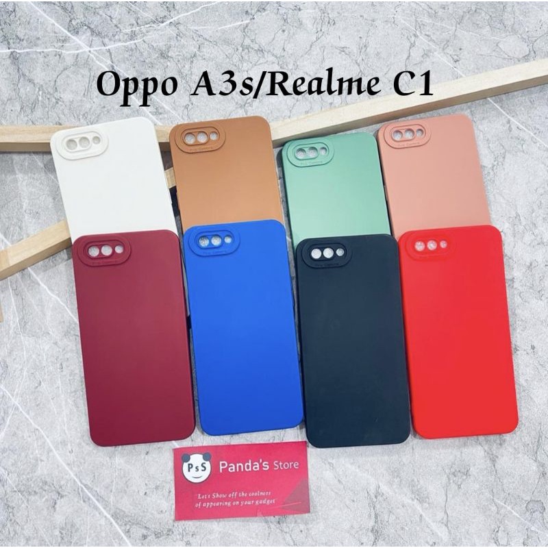 Softcase Pro Camera Oppo A3s / Realme C1 Candy Case Full Color 3D Silikon TPU