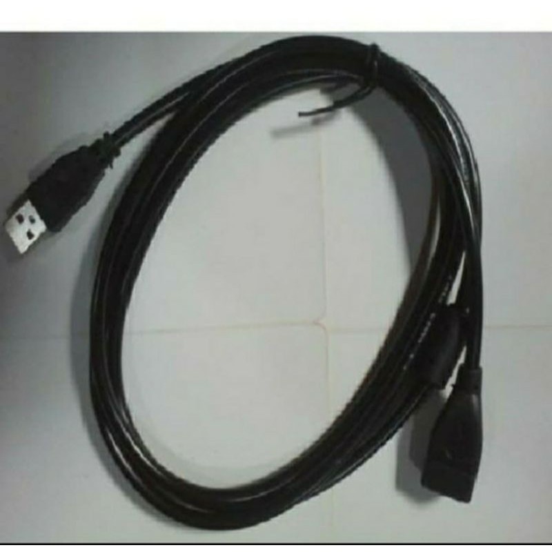 KABEL USB MALE FEMALE 1.5M HITAM / PERPANJANGAN USB 1.5 METER / USB EXTENDER