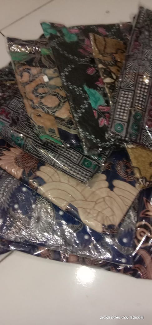 Hrb026 Kenongo Hem Kemeja Batik Pria Kerja Lengan Pendek Katun Primis Premium Halus M L Xl Xxl