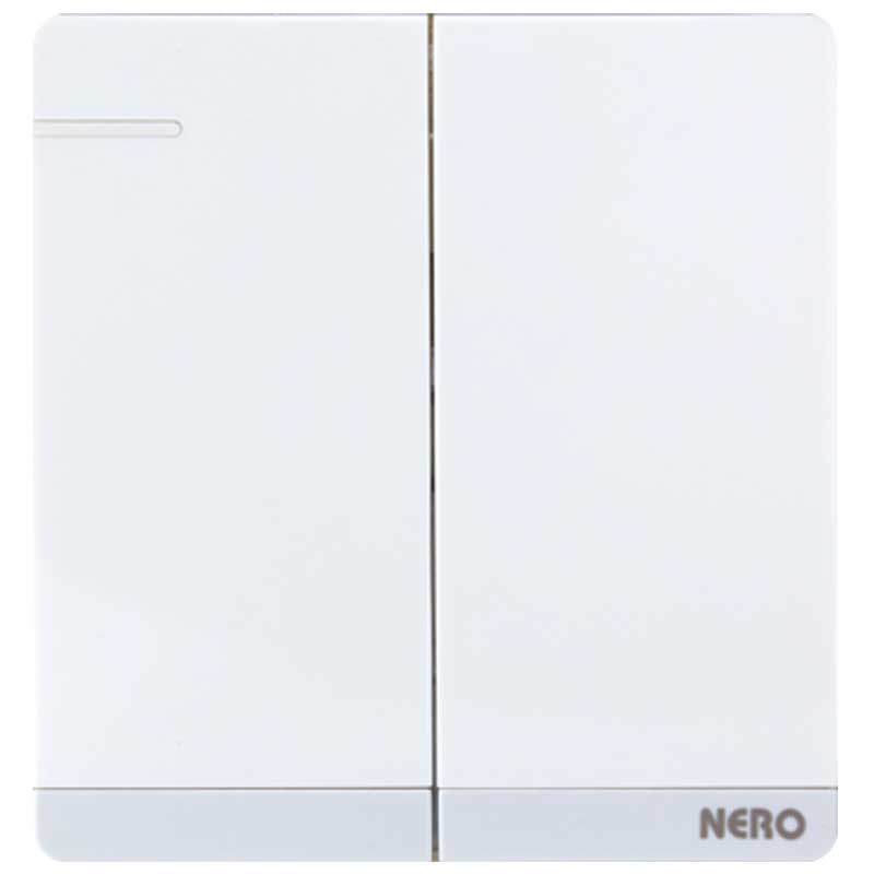 NERO Decora Q71621-WHITE Saklar Seri 2 Gang 1 Way
