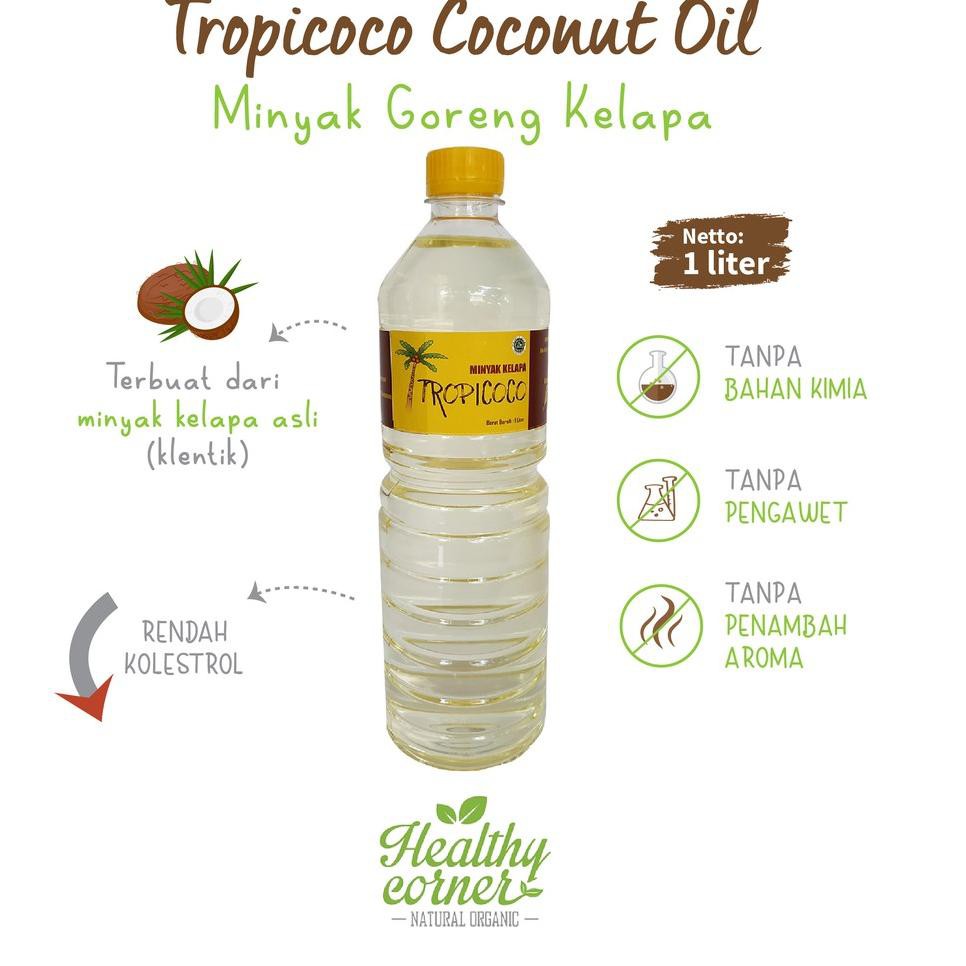 

*BigSale* ↻ Tropicoco - Healthy Cooking Coconut Oil 1L (Minyak Goreng Kelapa) ⇑ Terlaris