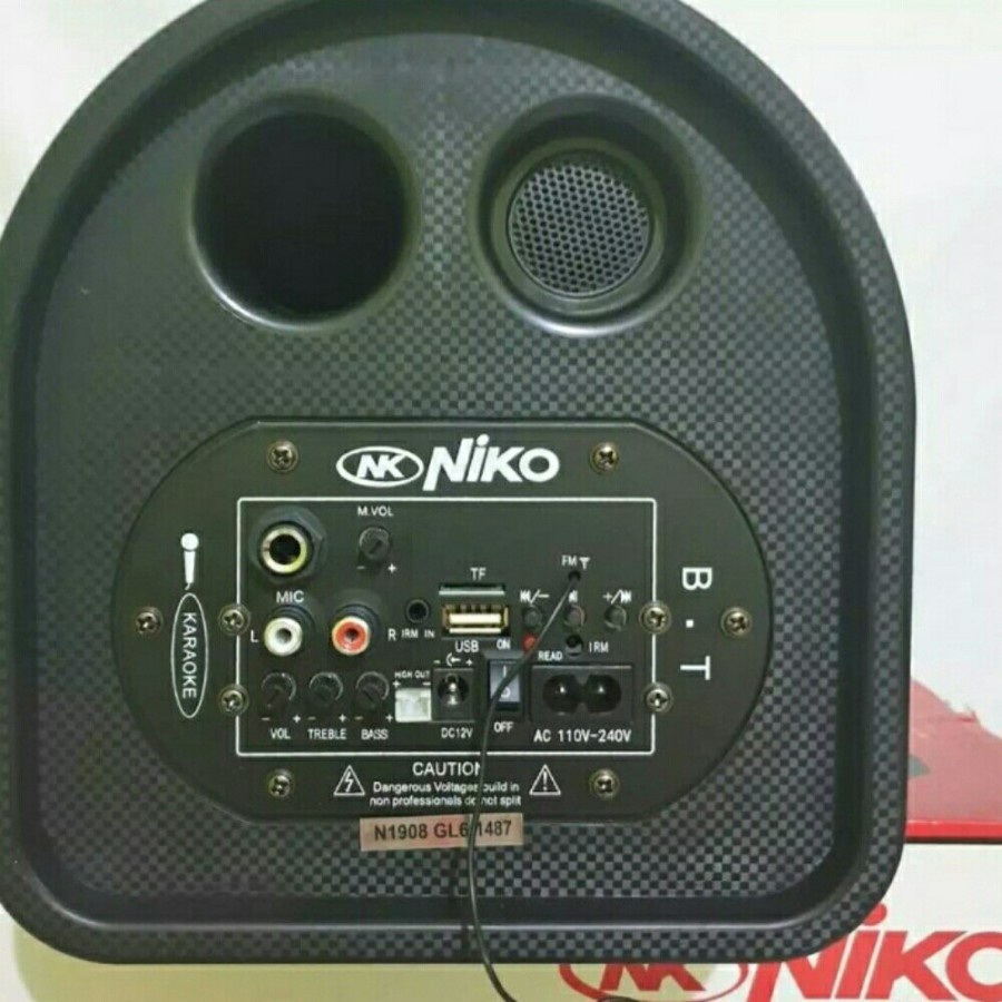 PROMO Speaker Bluetoot speaker Active Subwoofer Car Niko Gl 6