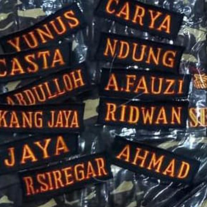 Ready Stok BORDIR NAMA JAKET , PDL BANSER,ANSOR LOKASI PDL , ANSOR + PASANG PEREKAT produck terlaris