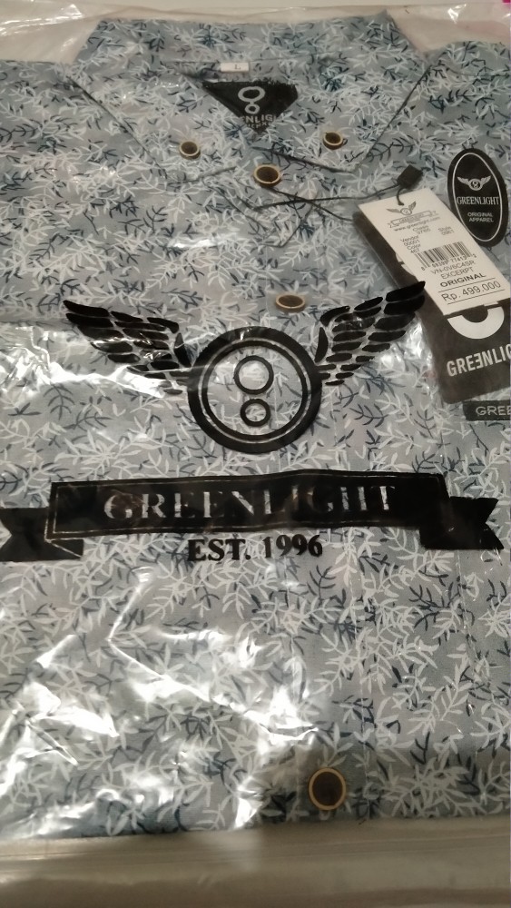 Kemeja Pria Lengan Pendek Cowok Distro Surfing Best Quality Motif Terkini Casual Size L Xl