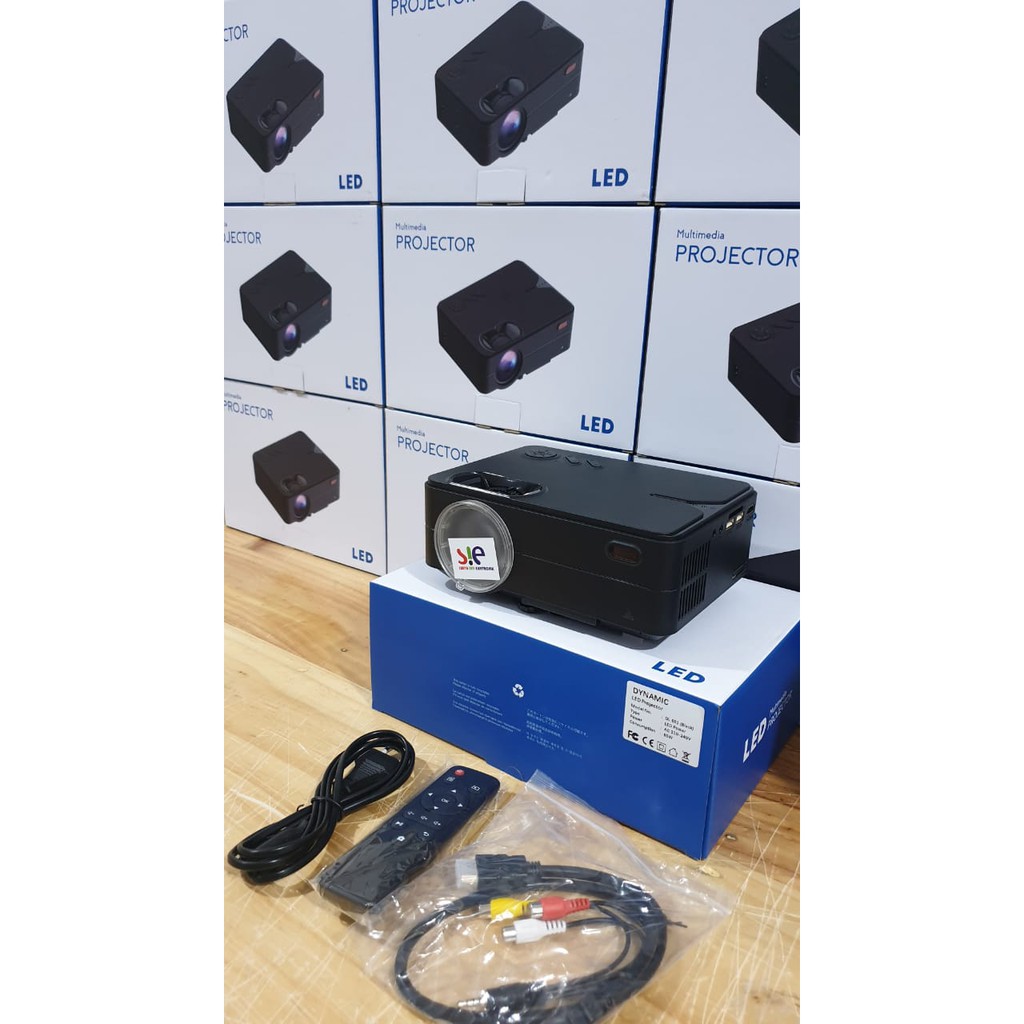 Proyektor Dynamic DL 601 Mini Theater infocus Hitam Murah dan Bergaransi