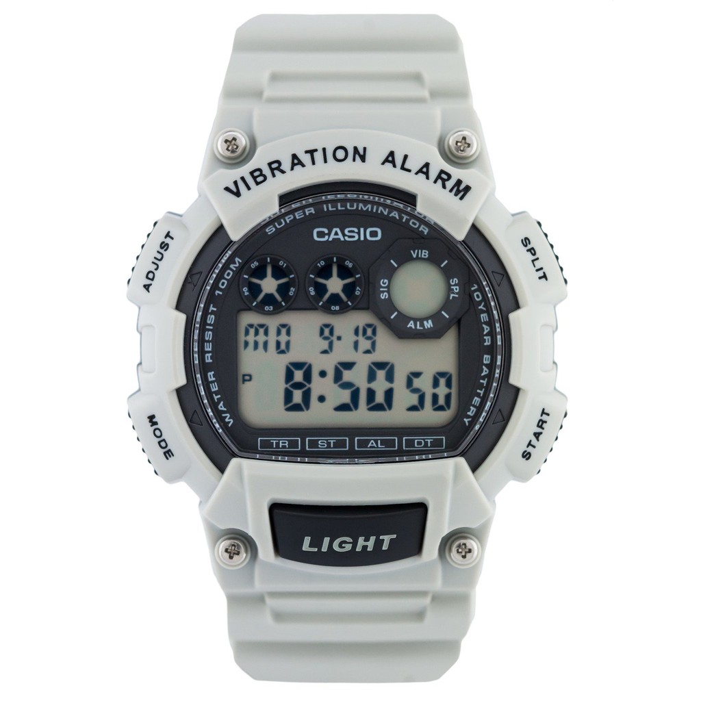 Casio Original Pria W-735H-8A2VDF Rubber Strap