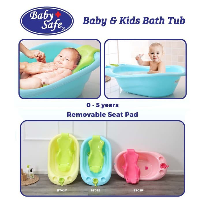 BABY SAFE BATHTUB NEWBORN TO TODDLER BT02 / BAK MANDI BAYI / BATHTUB