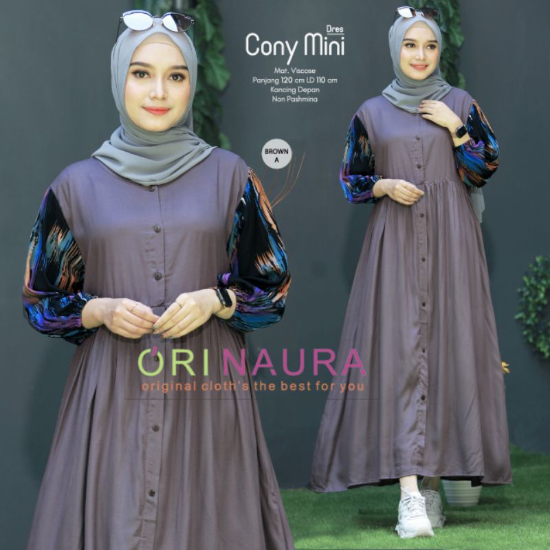 Cony Mini Dress Muslimah - Gamis Gress Maxy mom