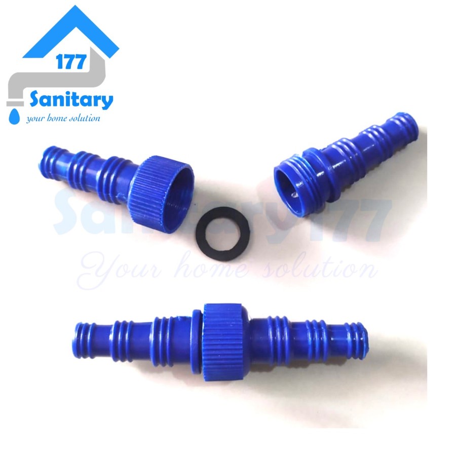 Sambungan Selang air Universal MURAH PVC V13 -Sambungan Nepel Hose Selang air ukuran 1/2 3/4 5/8 inch