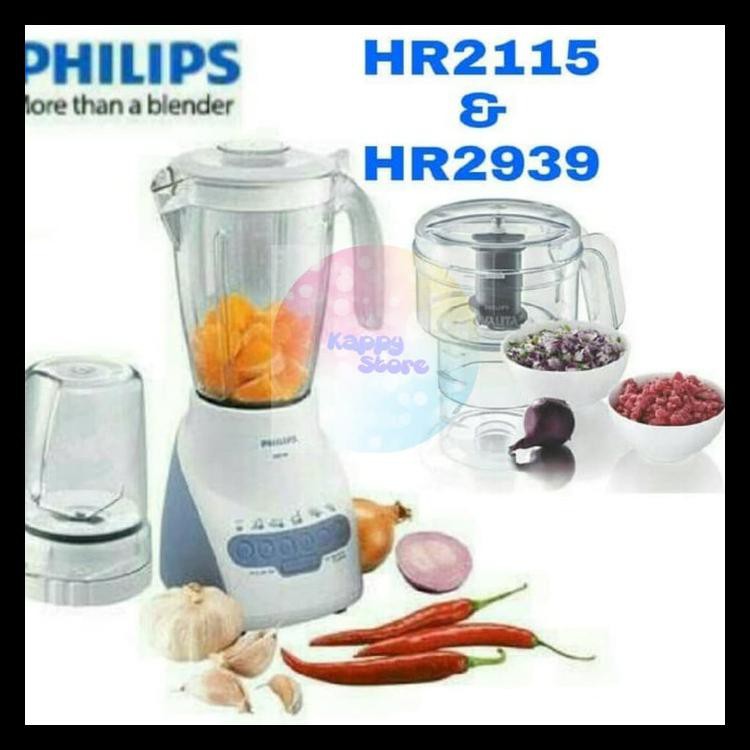 Paket Blender + Chopper Philips Hr2115 Hr2939 Hr 2115 Hr 2939
