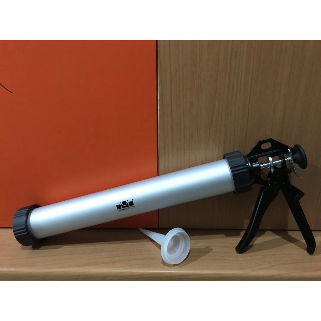 Tembakan Silent Gun Sosis Tembakan Pendorong Lem Sosis Silicone Sealant Caulking Gun Saussage
