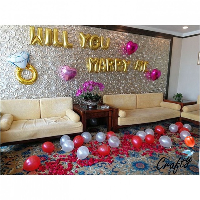 [PAKET] PROPOSAL Set HEART RING Dekorasi Backdrop Lamaran