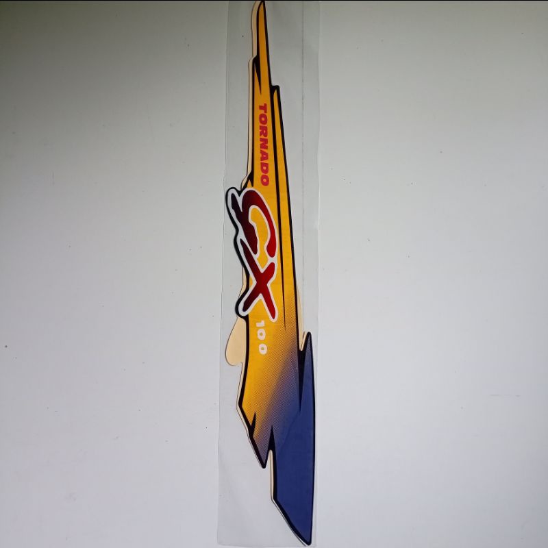 striping sticker Suzuki GX Tornado 1995 hitam ungu