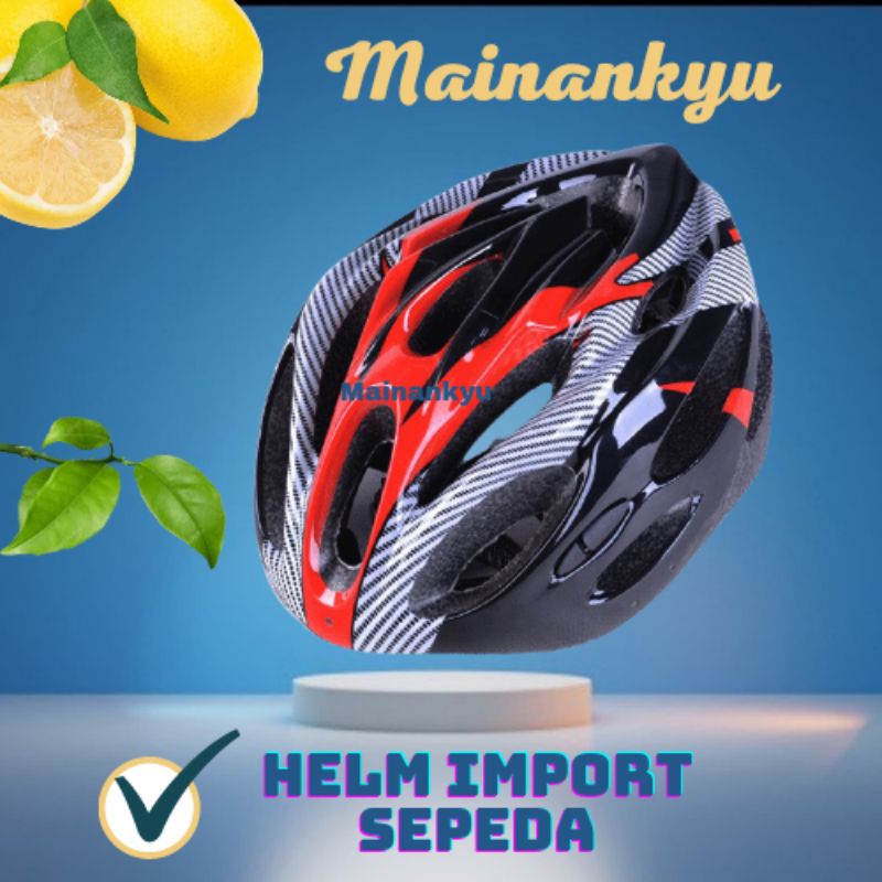 (MAINANKYU)  Helm Sepeda EPS Foam PVC Shell - x10 - Black