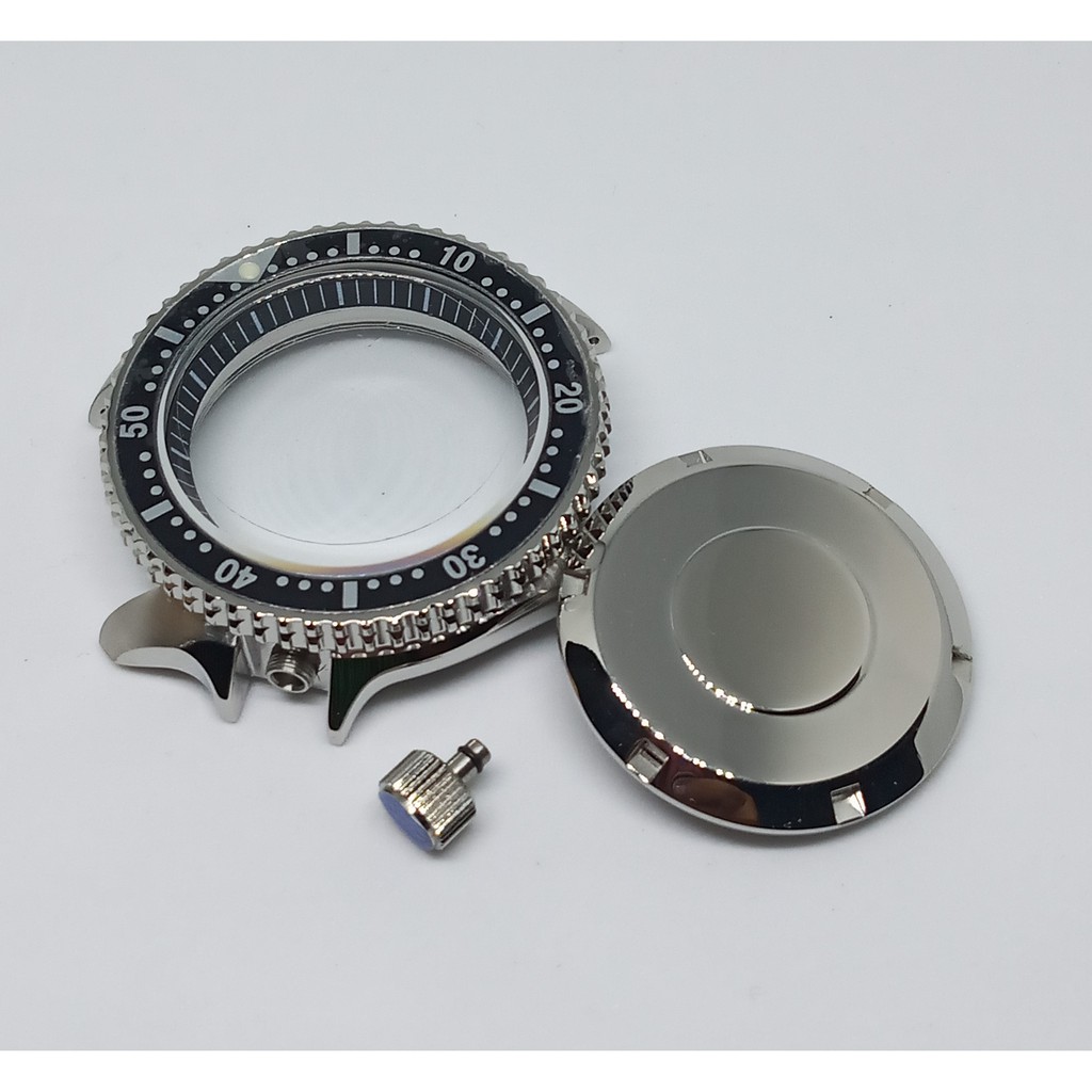 Case Seiko Mod SKX series Stainless Stell 316 Silver Colour, Case Set Back Case Crown and Syl