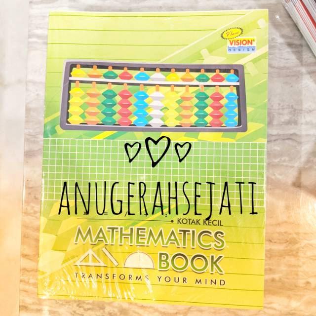 

buku tulis kotak kecil matematika vision 38 lembar original