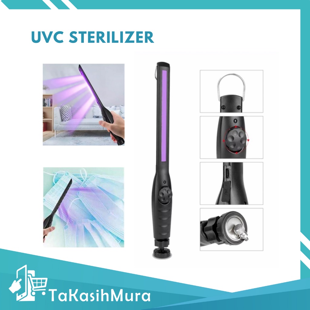 UVC Sterilizer Stick Portable Lampu UV-C Ultraviolet Antivirus Bakteri