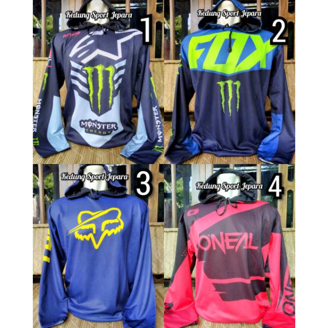 Kaos Olahraga Balap Sepeda Model Hoodie