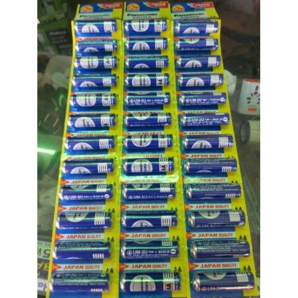 Panasonic AA Biru 1,5V / Battery AA / Baterai AA / Batu Batre A2 / Baterai Jam Dinding GROSIR