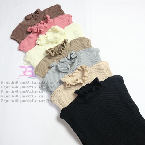 RB - Aisyah Manset Rajut wanita  / Inner manset / inner turtleneck / Manset Buntung Wanita / Tanktop Kerah Tinggi