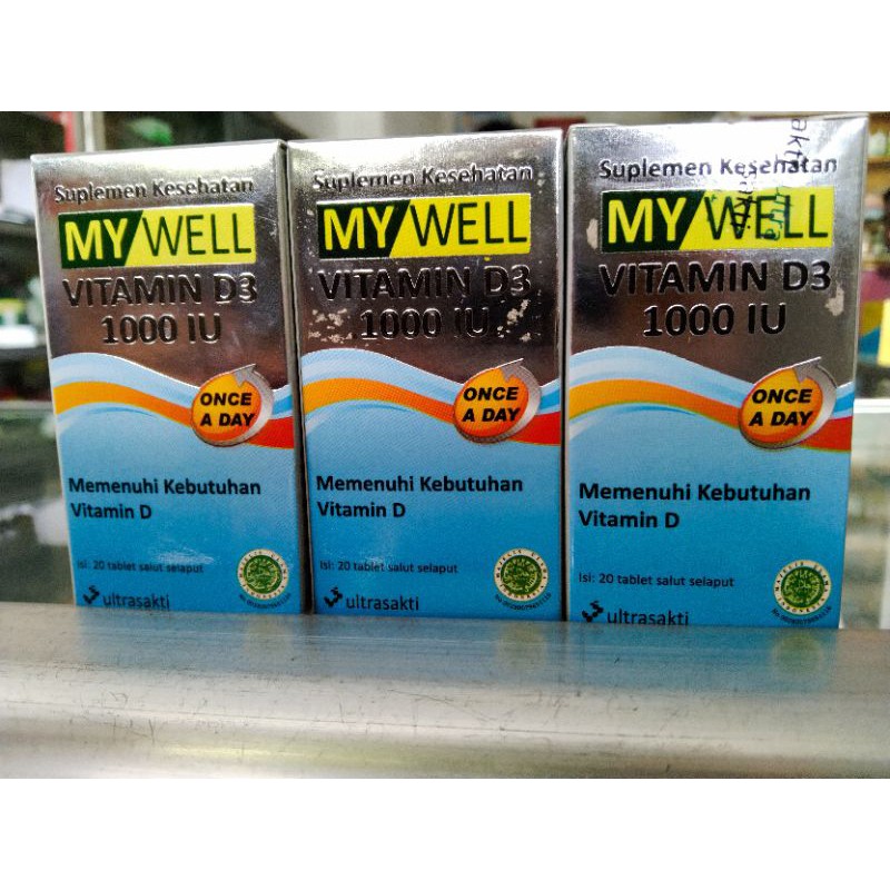 My well Vitamin D3 1000 IU.