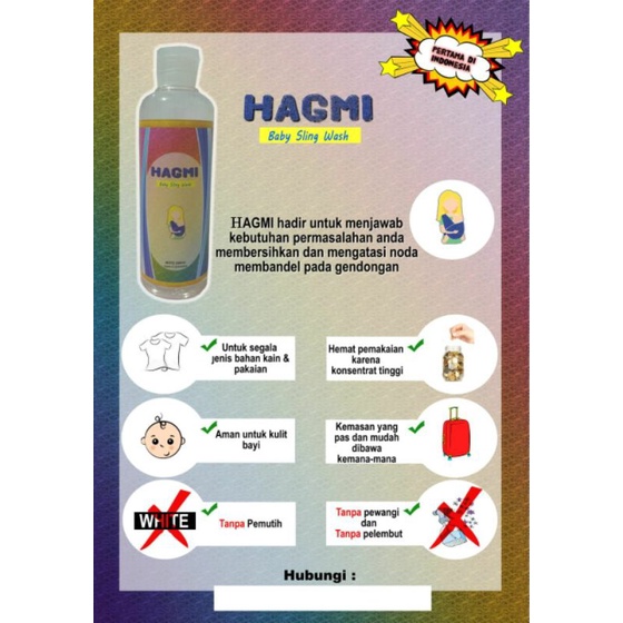 [GROSIR] HAGMI 50ml Sabun Khusus Cuci Gendongan Hagmi