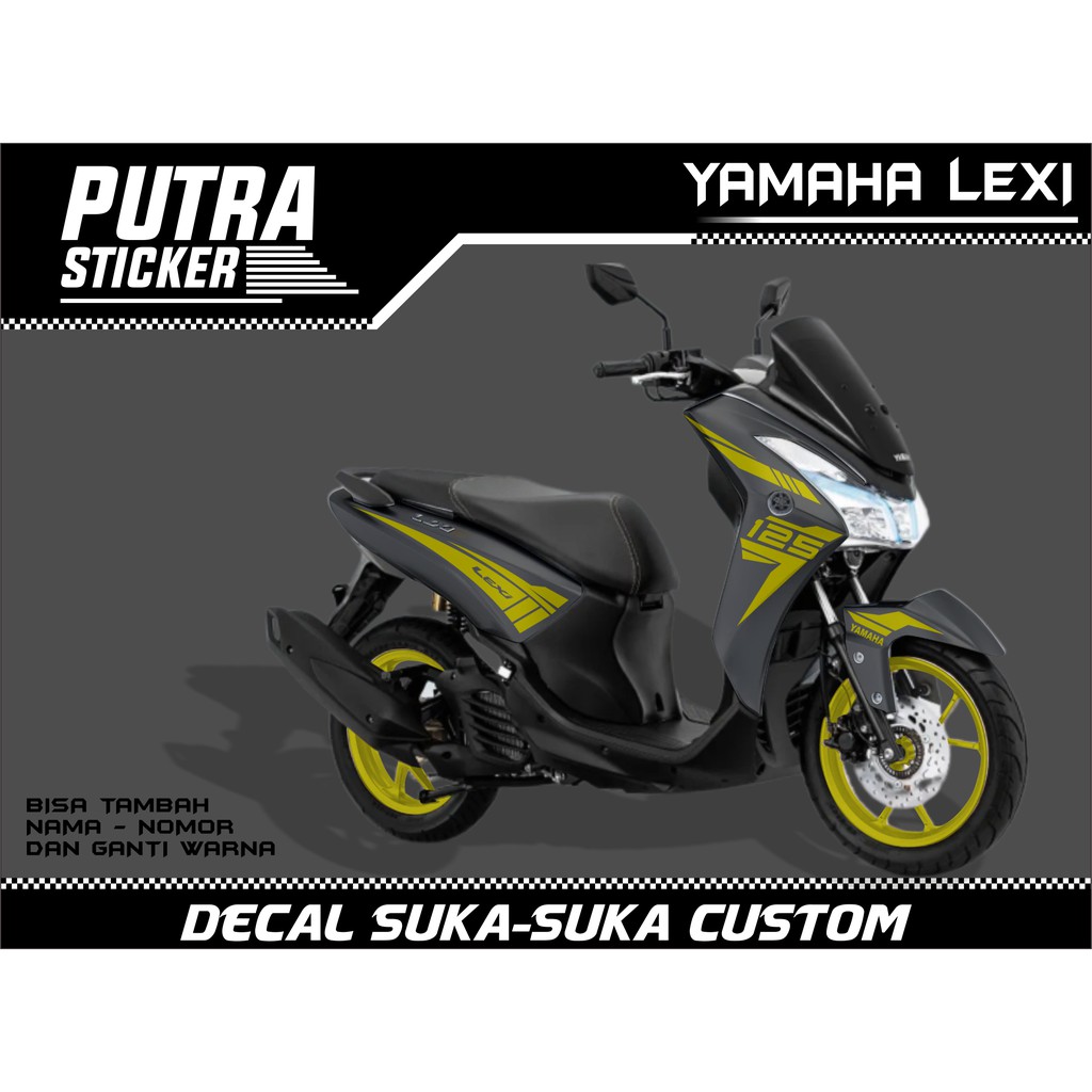 Sticker Decal Yamaha Lexi FULL BODY, sticker lexi