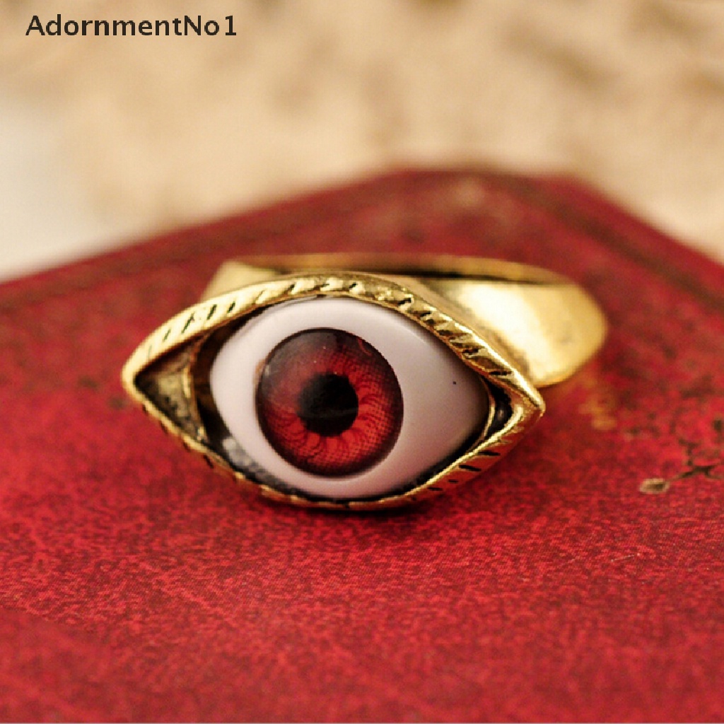 (AdornmentNo1) Cincin Mata Vampire Gaya Retro Vintage Punk Gothic Untuk Wanita