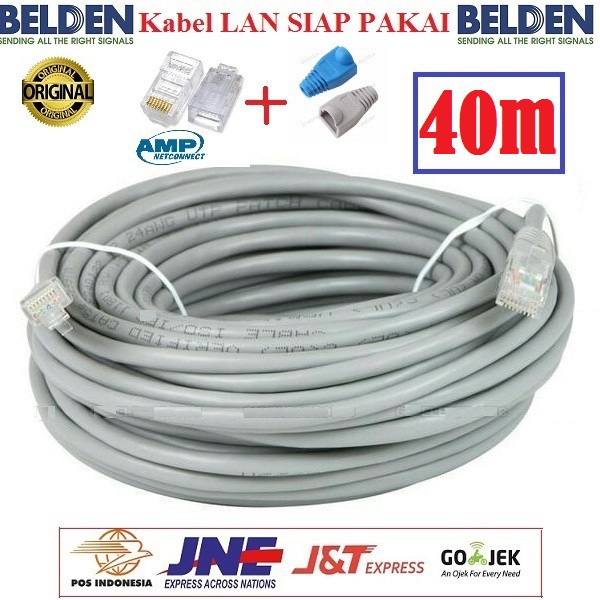 Kabel LAN Belden 40 M UTP RJ45 Cat5E ORIGINAL USA 40 Meter Cat5